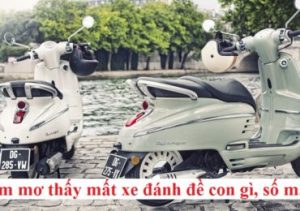 Nằm mơ thấy mất xe đánh đề con gì, số mấy ?